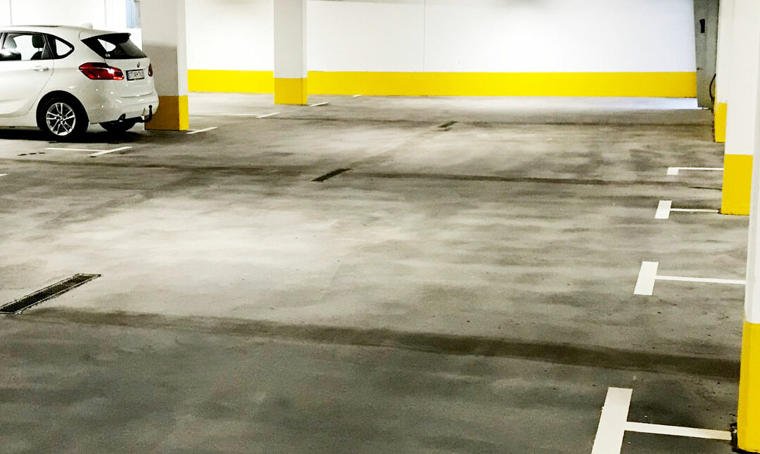 Parkflächenabdichtung mit Hofmeister Gussasphalt für eine neue Tiefgarage in Gütersloh