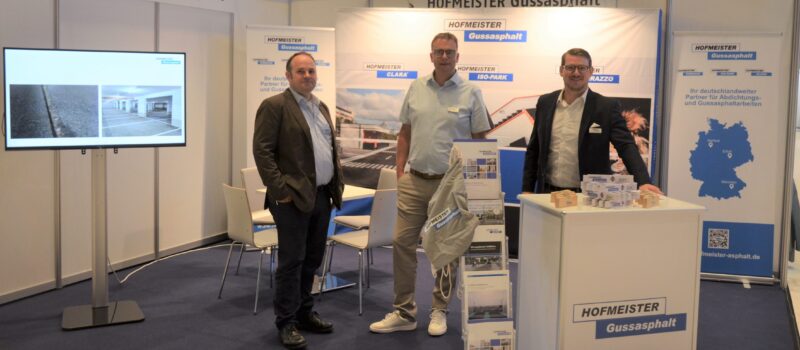 HOFMEISTER Gussasphalt war vom 28.06. – 29.06.2023 an der PARKEN 2023 in Wiesbaden mit einen eigenem Stand vertreten.