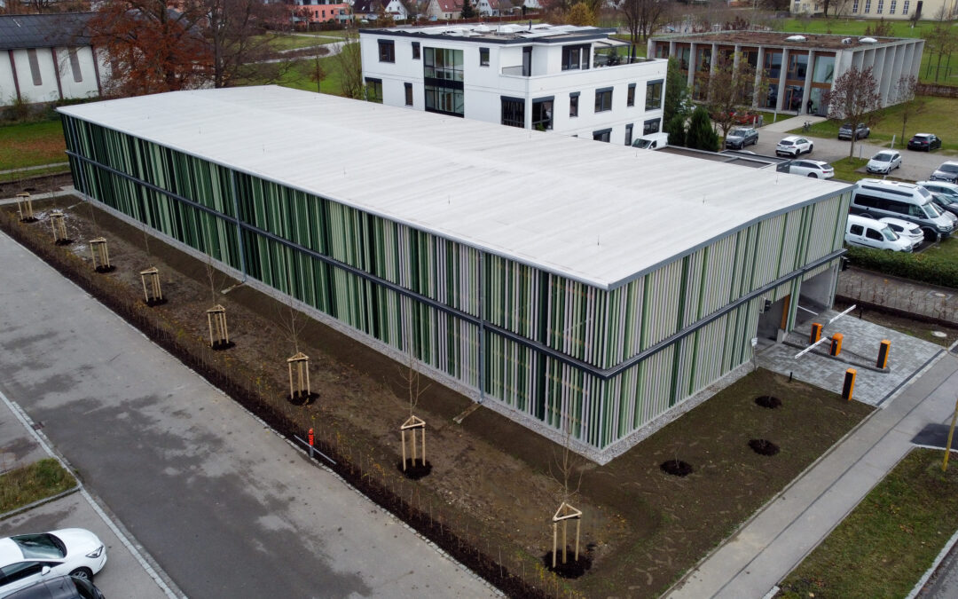 Neubau Holzparkhaus im Gewerbegebiet Augsburg