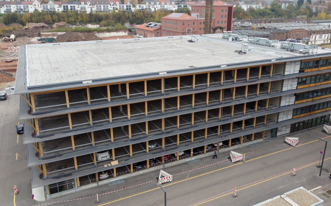 Neubau eines Holzparkhaus für ein Ärztehaus