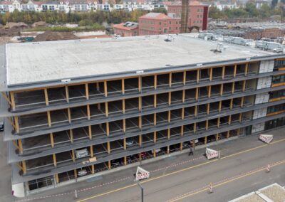 Neubau eines Holzparkhaus für ein Ärztehaus