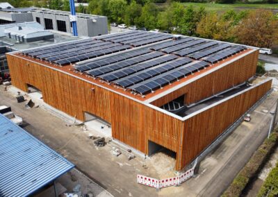 Neubau Holzparkhaus für das Bauindustriezentrum Nürnberg