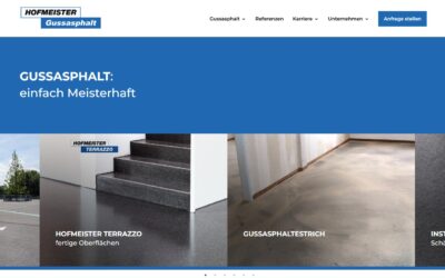 HOFMEISTER Gussasphalt hat einen neuen Internetauftritt!